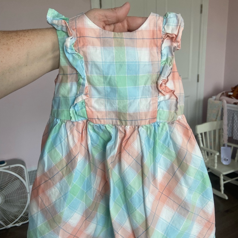 Carter's Pastel Plaid Formal Dress